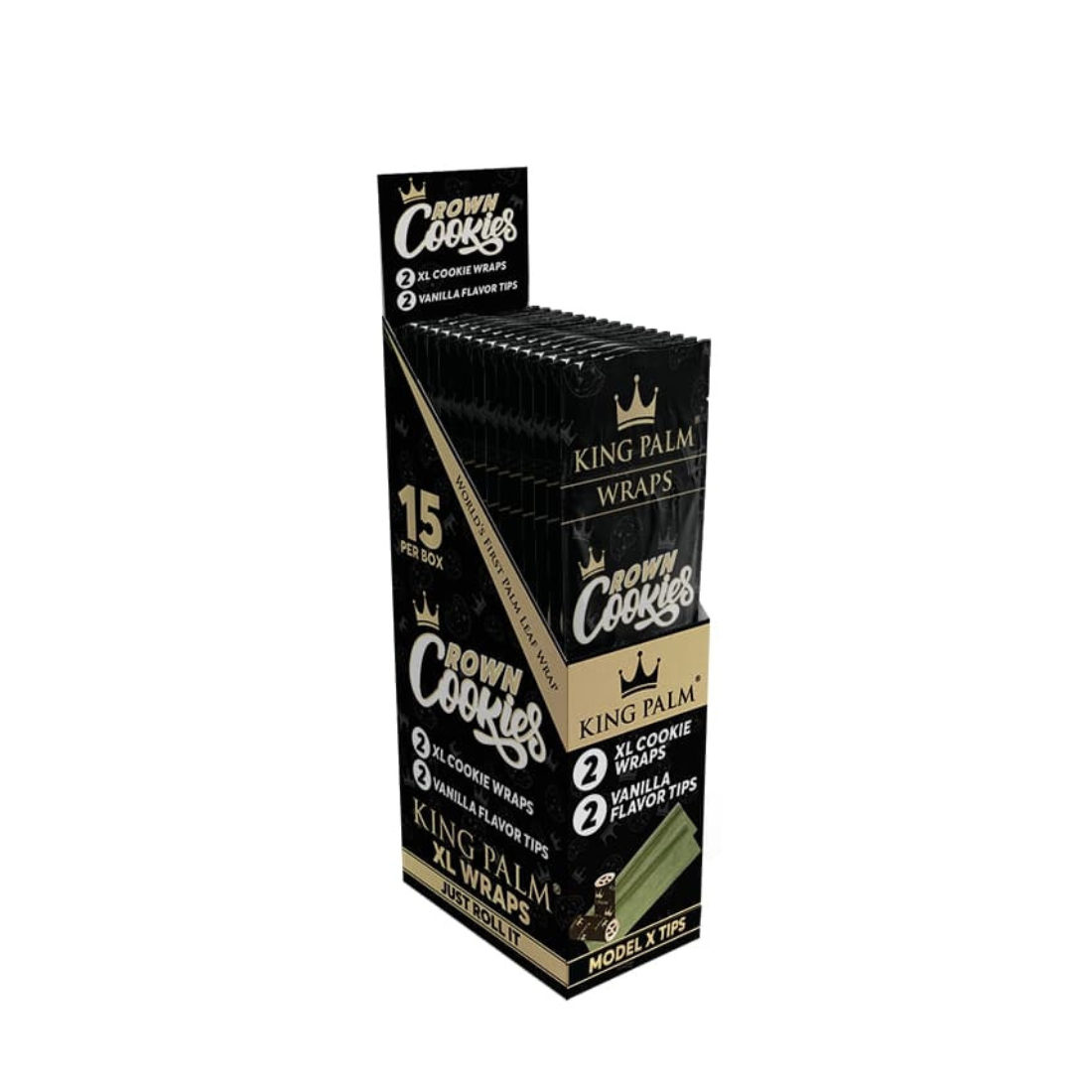 King Palm 2 Palm Wraps  Crown Cookies  Display Box  15 Units Per Display