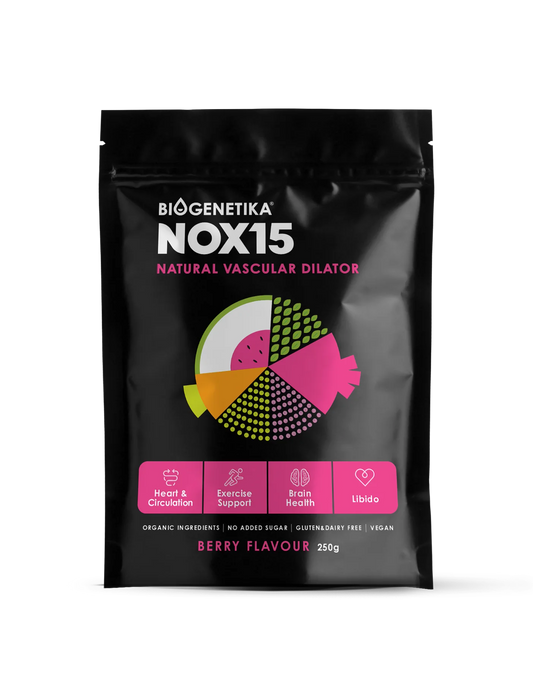 Biogenetika NOX15 - Natural Vascular Dilator (Berry Flavour)