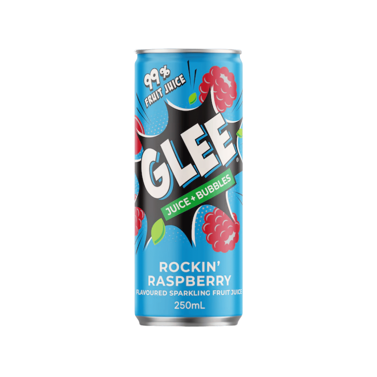 Glee Juice & Bubbles Rockin’ Raspberry 250ml (24 pack)